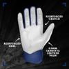 BRUCE BOLT Chrome Series Short Cuff Navy Batting Glove - Navy XLarge view 3