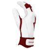 BRUCE BOLT Chrome Series Short Cuff Maroon Batting Glove - Maroon XXLarge view 4