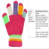 Magic Kids Multicoloured Gloves in Pink, size: One Size view 3