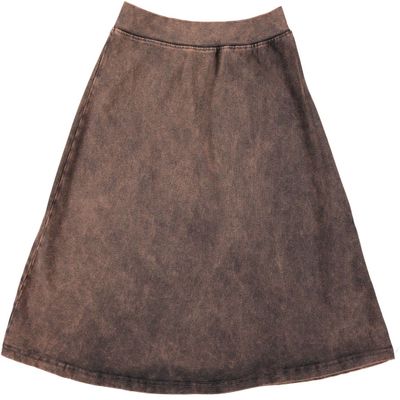 KIKI RIKI Girl's Cotton A-line Skirt 40435 Rust x Large