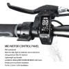 Computer, IP65 LCD Display Compatible 24V 36V 48V Speedometer and Odometer, Multifunctional Computer for BBS01 BBS02 BBSHD Mid Motor for 22.2mm view 3