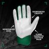 BRUCE BOLT Chrome Series Short Cuff Green Batting Glove - Green Youth Large view 3