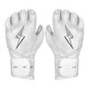 BRUCE BOLT Chrome Series Long Cuff White Batting Glove - White Youth Small view 1