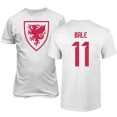 FLAURA Wales Soccer #11 Bale World Football Fans Adult Unisex T-Shirt (White, 3X-Large)