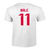 FLAURA Wales Soccer #11 Bale World Football Fans Adult Unisex T-Shirt (White, 3X-Large) view 3