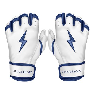 BRUCE BOLT Chrome Series Short Cuff Navy Batting Glove - Navy XXLarge