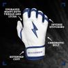 BRUCE BOLT Chrome Series Short Cuff Navy Batting Glove - Navy XXLarge view 2