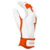BRUCE BOLT Chrome Series Short Cuff Orange Batting Glove - Orange Large view 4