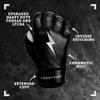 BRUCE BOLT Chrome Series Short Cuff Black Batting Glove - Black XLarge view 2
