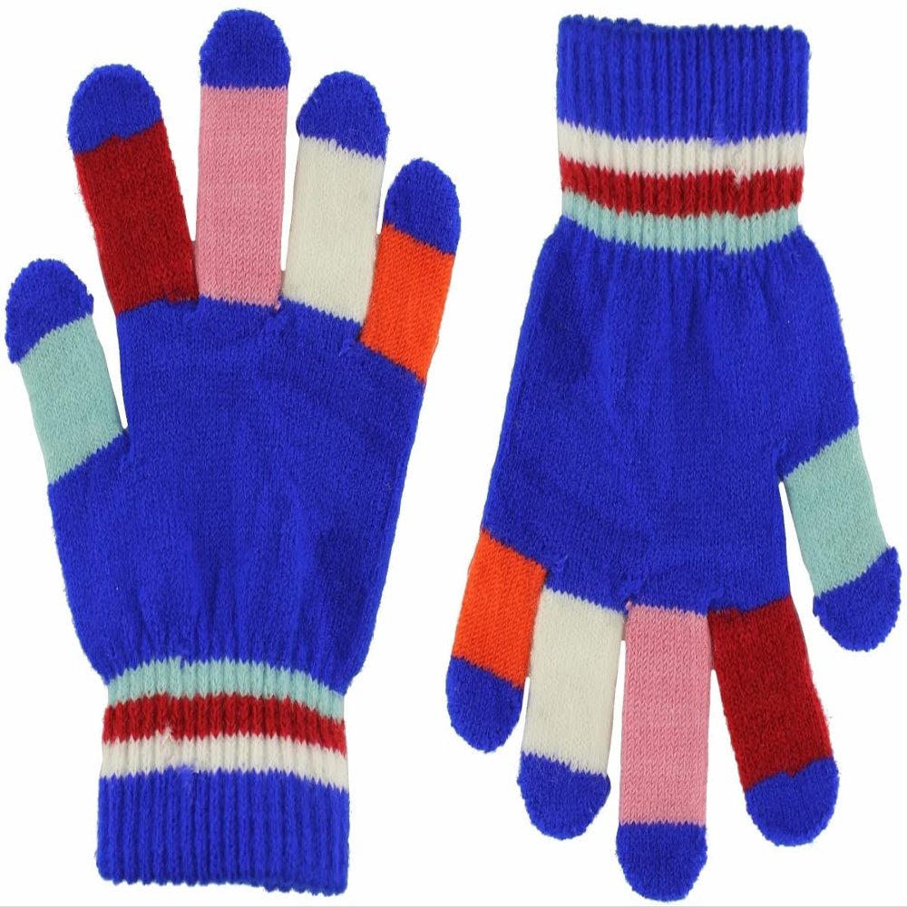 Magic Kids Multicoloured Gloves in Royal Blue, size: One Size