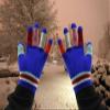 Magic Kids Multicoloured Gloves in Royal Blue, size: One Size view 2