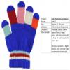 Magic Kids Multicoloured Gloves in Royal Blue, size: One Size view 3