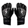 BRUCE BOLT Chrome Series Long Cuff Black Batting Glove - Black XLarge view 1