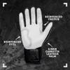 BRUCE BOLT Chrome Series Long Cuff Black Batting Glove - Black XLarge view 3