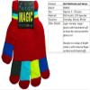 Magic Kids Multicoloured Gloves in Red, size: One Size view 3