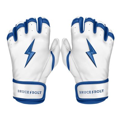 BRUCE BOLT Chrome Series Short Cuff Royal Batting Glove - Royal XXLarge