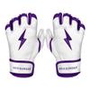 BRUCE BOLT Chrome Series Short Cuff Purple Batting Glove - Purple XXLarge view 1