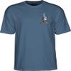 Powell Peralta Skull & Sword T-Shirt, Indigo Blue, Medium view 2