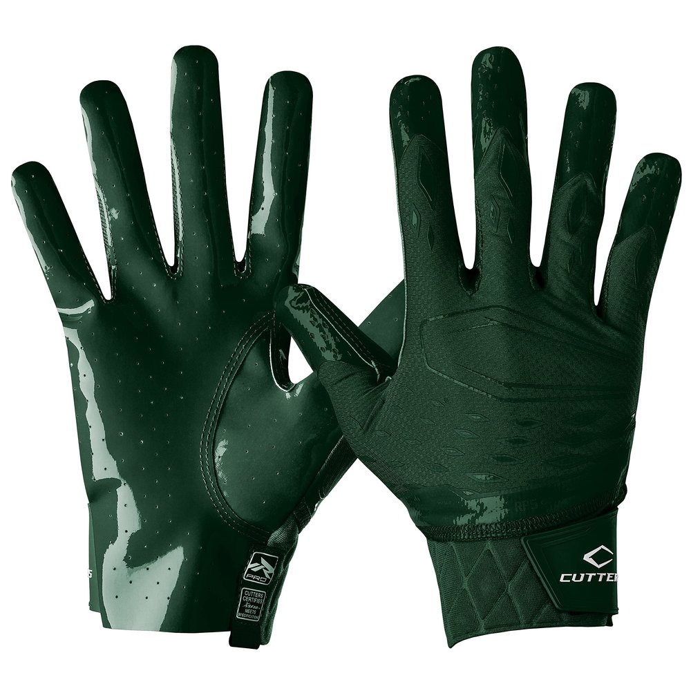 Cutters Rev Pro 5.0 Receiver Gloves Solid Dark Green S