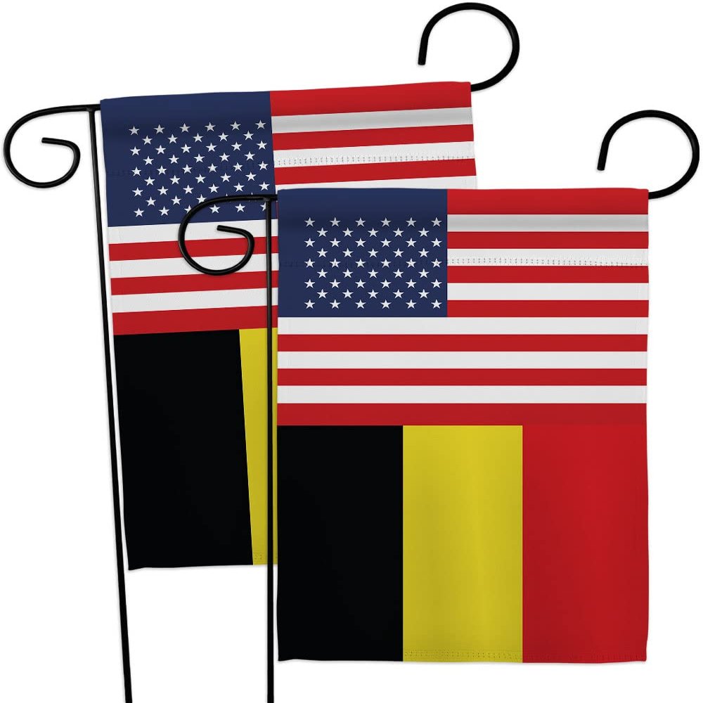 World Cup Belgium USA Friendship Flag 2 Pcs Banner Room Wall Art Flag Patio Lawn Garden Outdoor Decorations Indoor Tapestry Yard Signs FIFA Gifts Team Qatar Trophy Soccer Game Football Made in USA