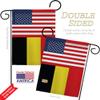 World Cup Belgium USA Friendship Flag 2 Pcs Banner Room Wall Art Flag Patio Lawn Garden Outdoor Decorations Indoor Tapestry Yard Signs FIFA Gifts Team Qatar Trophy Soccer Game Football Made in USA view 3
