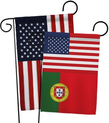 Americana Home & Garden World Cup Portugal Friendship Wall American Flag Banner Pack Patio Porch Lawn Garden Outdoor Decorations Tapestry FIFA Gifts Team Qatar Trophy Soccer Game Football, Made In USA