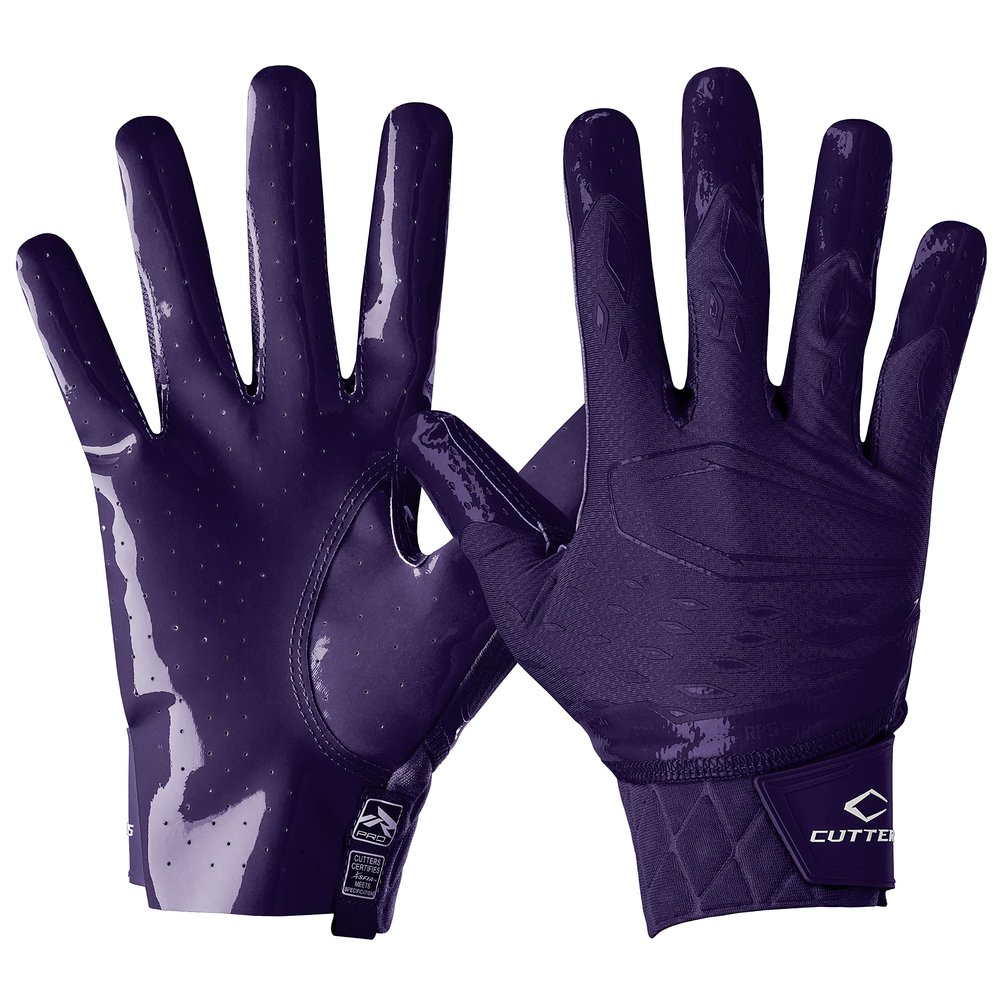 Cutters Rev Pro 5.0 Receiver Gloves Solid Purple XXL