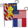 World Cup France USA Friendship Flag Support Our Troops Banner Pack Wall Art Flag Room Decorations Indoor Outdoor Tapestry Yard Signs FIFA Gifts Team Qatar Trophy Soccer Game Football Made In USA view 1