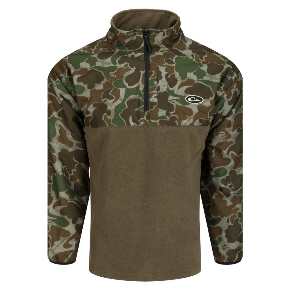 1/4 Zip Refuge Eqwader Drake Old School Green Xlarge