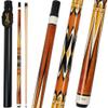 Billmart Pool Cue Stick, Low Deflection Shaft Billiard Cue Sticks with Hard Case, Pool Table Sticks Queue, 19-21 oz Pool Que(Amber 21oz) view 1