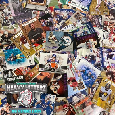 NFL Football Trading Cards Box  100 Football Cards. Includes 2 Official NFL Autographed, Jersey, or Relic Cards in Every Box! Perfect Starter Set!