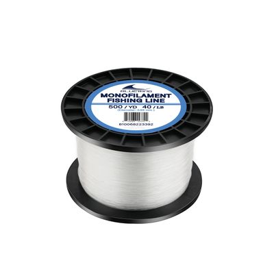 BLUEWING Monofilament Fishing Line Dia. 0.55mm 40 lbs 500 Yards Invisible Thin Diameter Mono Fish Wire String, Clear