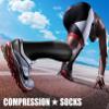 CHARMKING Compression Socks for Women & Men Circulation (3 Pairs) 15-20 mmHg is Best Athletic for Running, Flight Travel, Support, Cycling, Pregnant - Boost Performance, Durability (S/M, Multi 56) view 3
