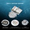BLUEWING 5 Pack Diamond Fishing Lights LED Deep Drop Underwater Flasher Water-Activated Lighted Fish Lures for Swordfish, Tilefish, Halibut, Tuna, Grouper, White view 2