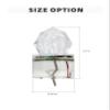 BLUEWING 5 Pack Diamond Fishing Lights LED Deep Drop Underwater Flasher Water-Activated Lighted Fish Lures for Swordfish, Tilefish, Halibut, Tuna, Grouper, White view 3