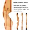 54 Inch Takedown Recurve Bow and Arrow Set 10/14/16 Lbs Wood Riser Right Handed Longbow for Adult Youth Beginner Outdoor Training Practiice (10 lbs, Bow Set) view 3