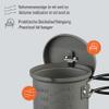 Esbit ESPT625HA0 Camping Outdoor Pot, Cooker, Aluminum Pot, 21.3 fl oz (625 ml), Gray view 3