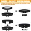 KRYDEX Tactical Battle Belt 2 Inch Quick Release MOLLE Range Belt with Inner Belt and Padded Anti-Slip Pad Inner (Upgraded Belt Black,M) view 2