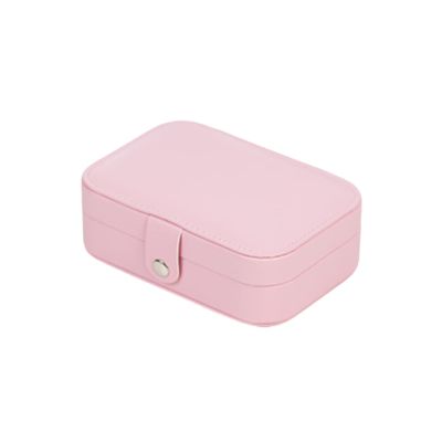 HEVIRGO Jewelry Box Organizer for Girls Women,Jewelry Storage Box Jewelry Organizer Box Multi Slots Large Capacity Fine Craftsmanship Oblong Shape Jewelry Box Pink