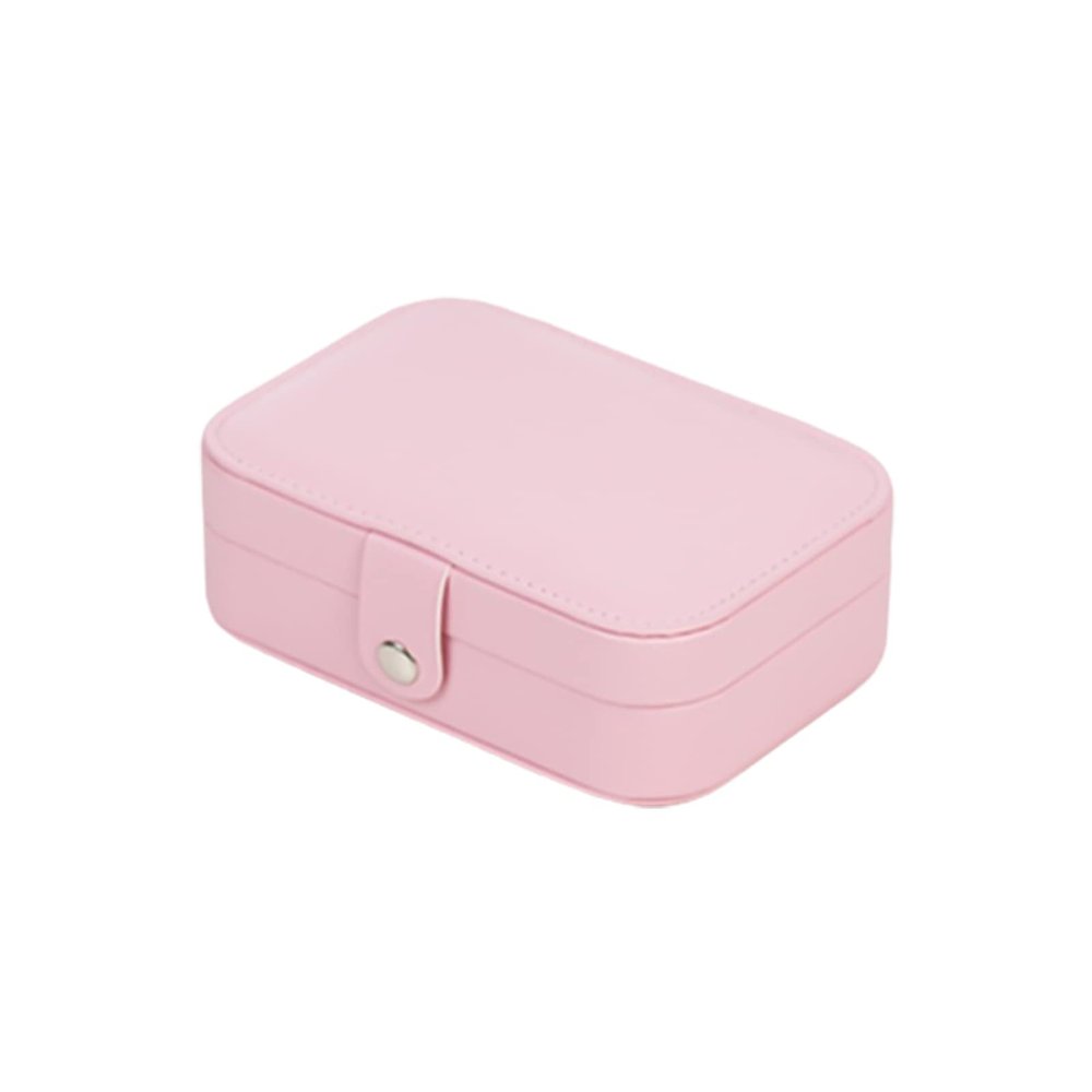 HEVIRGO Jewelry Box Organizer for Girls Women,Jewelry Storage Box Jewelry Organizer Box Multi Slots Large Capacity Fine Craftsmanship Oblong Shape Jewelry Box Pink
