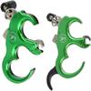 SHARROW Bow Release Aid 3/4 Fingers Automatic Archery Release Aluminium Alloy Thumb Trigger for Compound Bow Accessory (Green) view 1