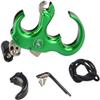 SHARROW Bow Release Aid 3/4 Fingers Automatic Archery Release Aluminium Alloy Thumb Trigger for Compound Bow Accessory (Green) view 2