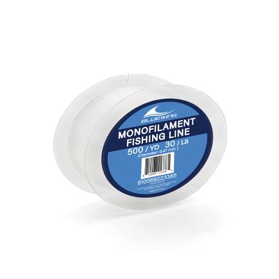 BLUEWING Monofilament Fishing Line Dia. 0.47mm 30 lbs 500 Yards Invisible Thin Diameter Mono Fish Wire String, Clear