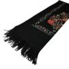 Urban CoCo Women's Embroidered Tassel Long Shawl Oversize Scarf Wraps for Women (#1-Black) view 4