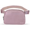 Bomvabe 1L Mini Belt Bag with Adjustable Strap 32" to 51", Crossbody Fanny Pack for Women Girls, Fashion Waist Bag Lightweight for Travel Sport Running Cycling Hiking, Pink view 1