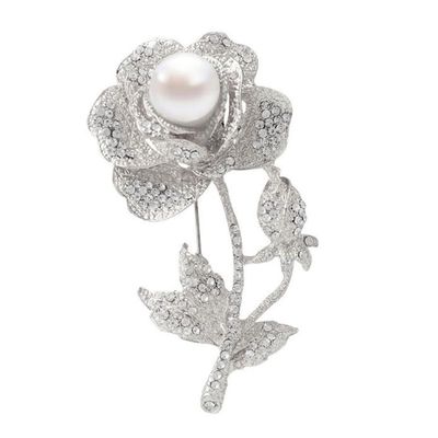 AVRYN Brooches,Shawl Clips,Pins,1Pcs Brooch Rhinestone Wedding Bow High Heels Brooch Pins Scarves Buckle Clothing Decoration Jewelry Accessories(Rose red)