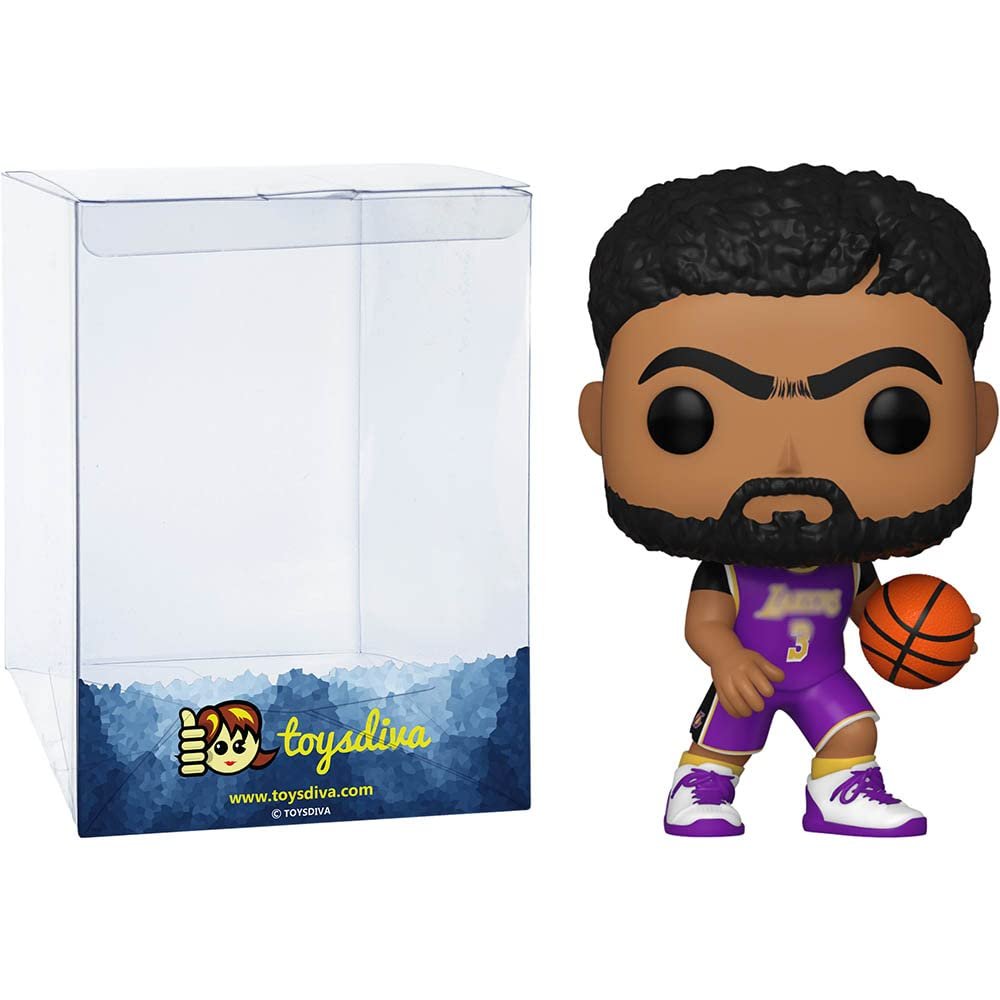 Funko Anthony Davis: Pop! Basketball Vinyl Figurine Bundle with 1 Compatible 'ToysDiva' Graphic Protector (120-57627 - B)