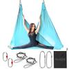 Yes4All Soft Tricot Fabric 5.5 Yards Aerial Yoga Hammock/Aerial Silks for Home Yoga, Increasing Strength, Flexibility and Balance, Suits All Levels (Complete kit included), C. Sea Glass Blue view 1