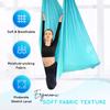 Yes4All Soft Tricot Fabric 5.5 Yards Aerial Yoga Hammock/Aerial Silks for Home Yoga, Increasing Strength, Flexibility and Balance, Suits All Levels (Complete kit included), C. Sea Glass Blue view 4