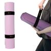 Aolamegs 20x2 Elastic Yoga Mat Strap-2 Pack Hook and Loop Tie Down Straps 2 Inch Wide,Heavy Duty Bungee Straps,Stretchable Wrapper,Wrap Organizer for Yoga/Workout/Exercise/Fitness/Pilates Mat Storage